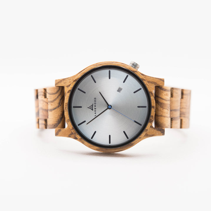 stunning zebrawood watch for men